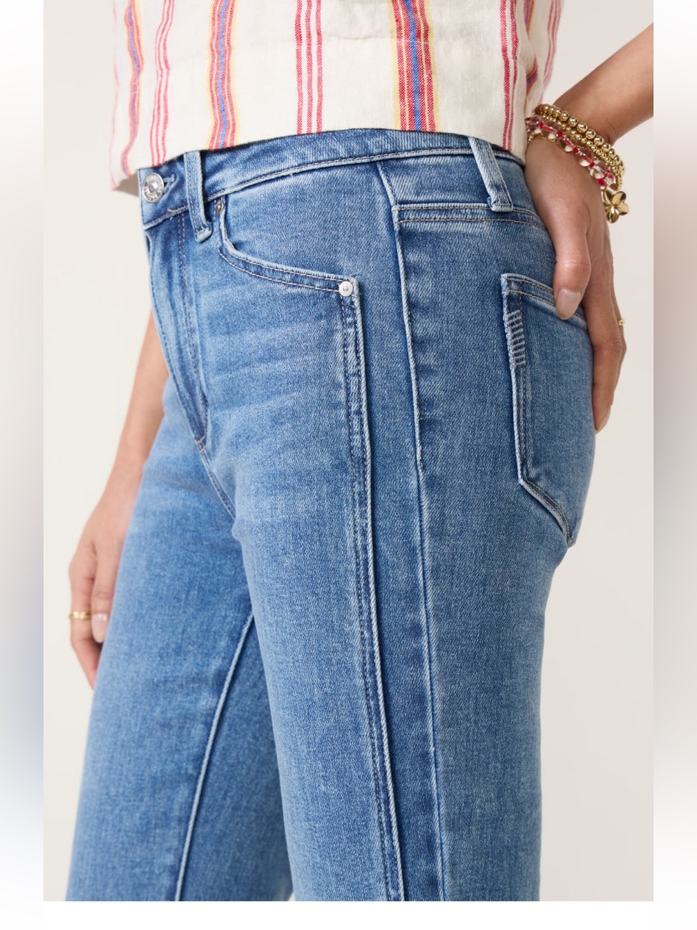 Paige Laurel Canyon forward panel bootcut jean
